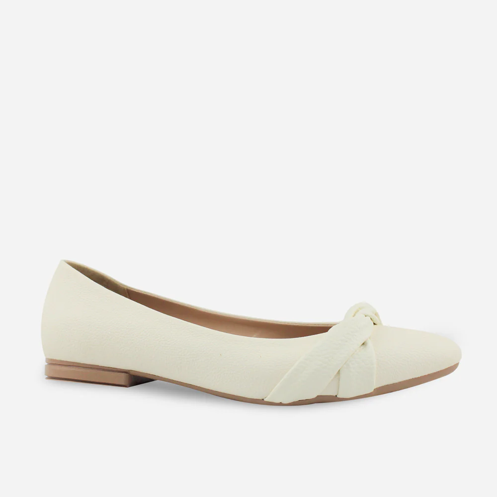 Baleta plana alegria de sintético para mujer - Hueso - Image 2