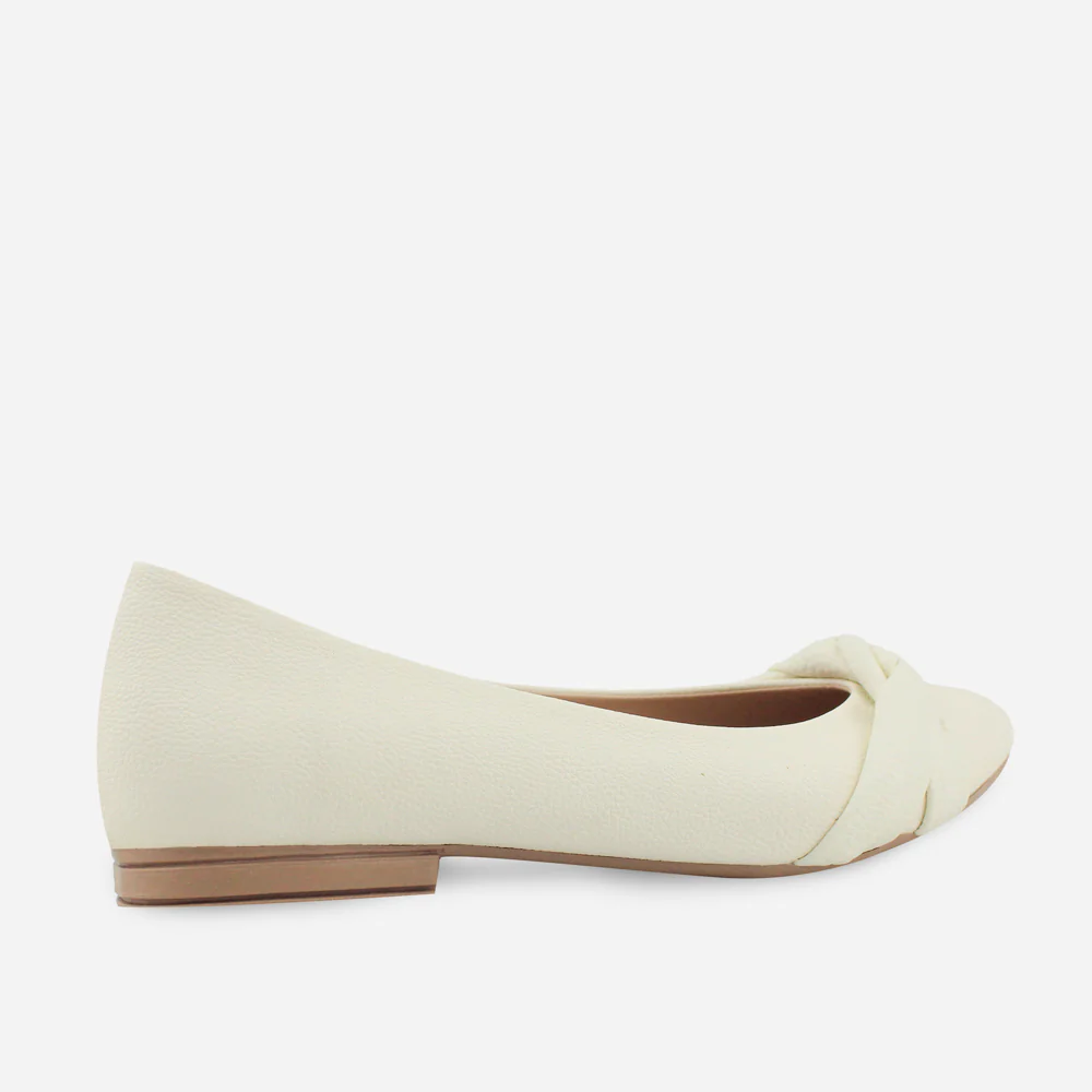 Baleta plana alegria de sintético para mujer - Hueso - Image 3