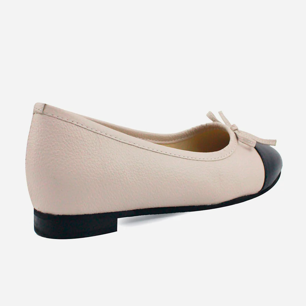 Baleta plana tatiana de cuero para mujer - Rosado - Image 3
