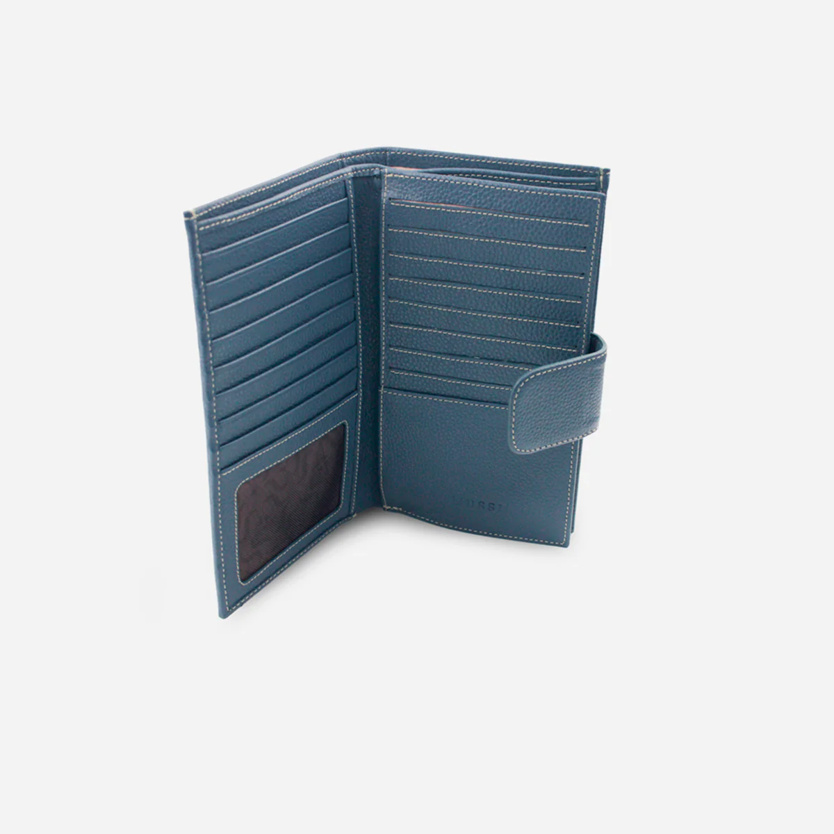 Billetera aurelia de cuero para mujer - Azul - Image 4
