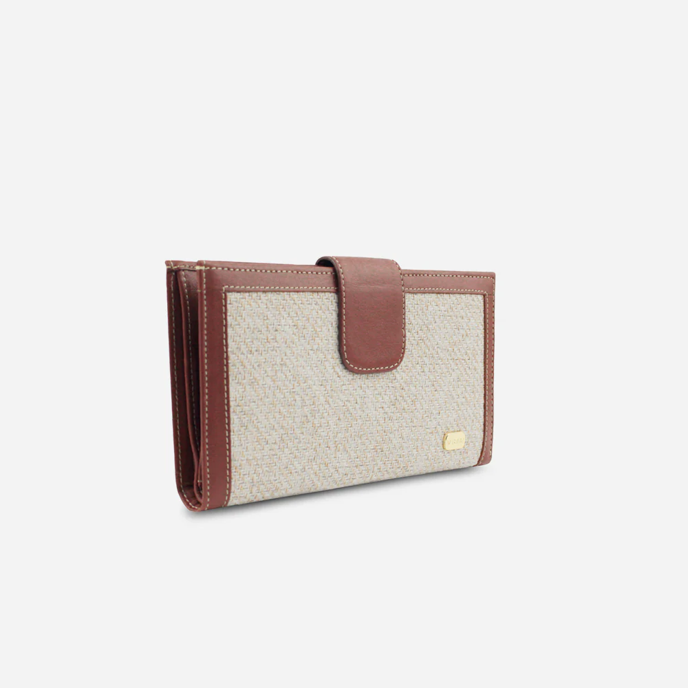 Billetera aurelia de cuero para mujer - Miel - Image 2