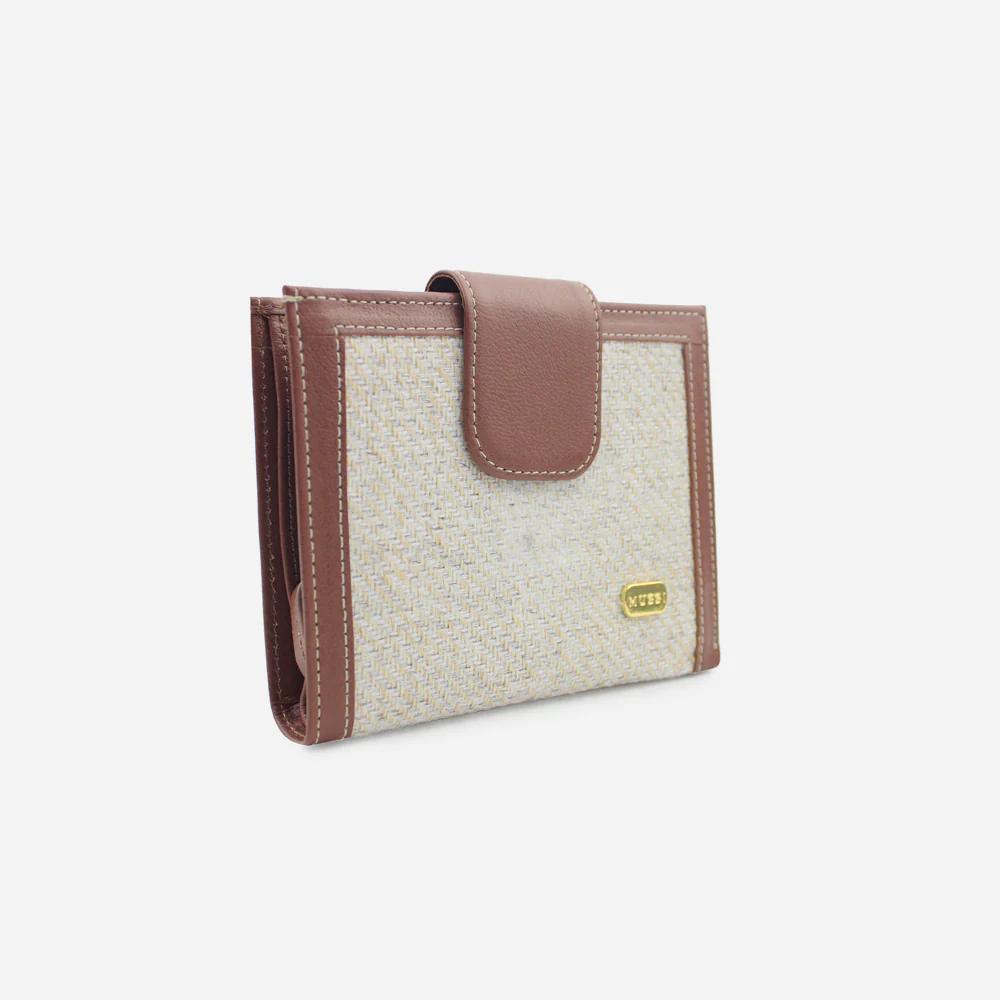 Billetera cecilia de cuero para mujer - Miel - Image 2