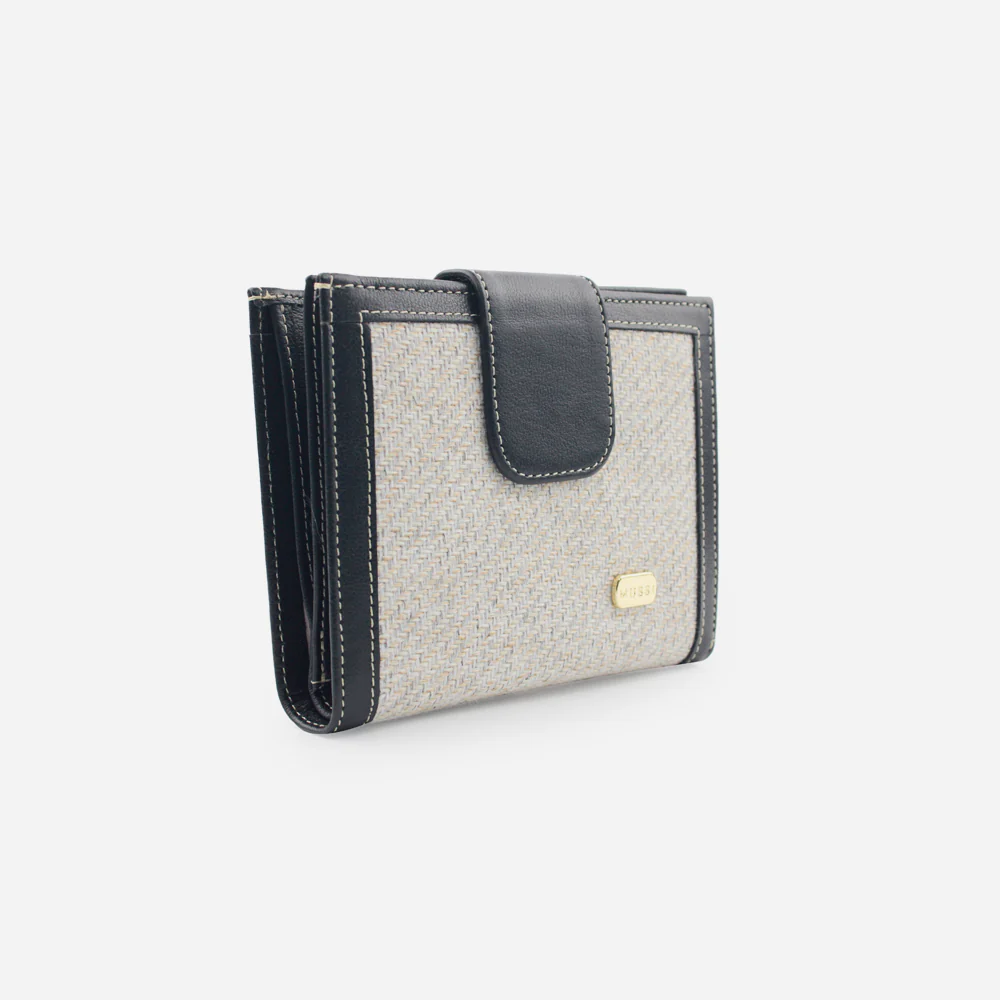 Billetera cecilia de cuero para mujer - Negro - Image 2
