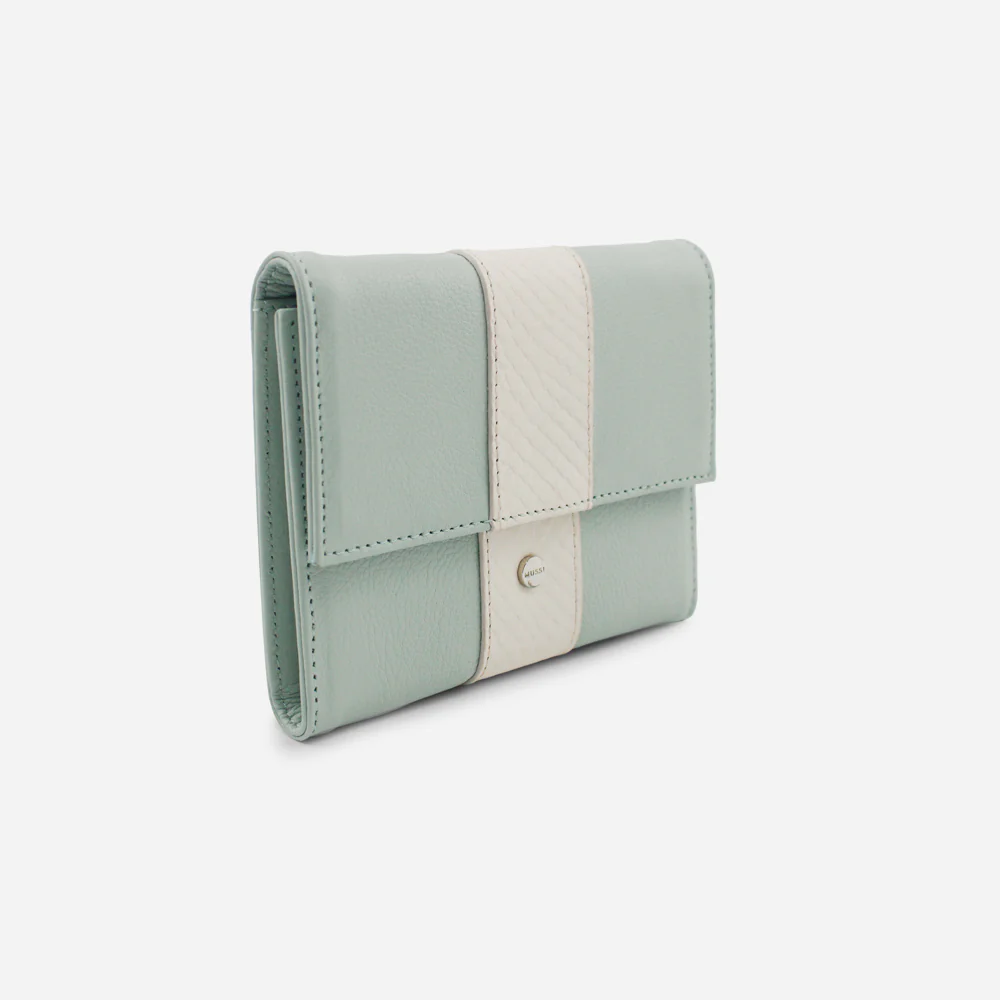 Billetera kaira de cuero para mujer - Menta - Image 2