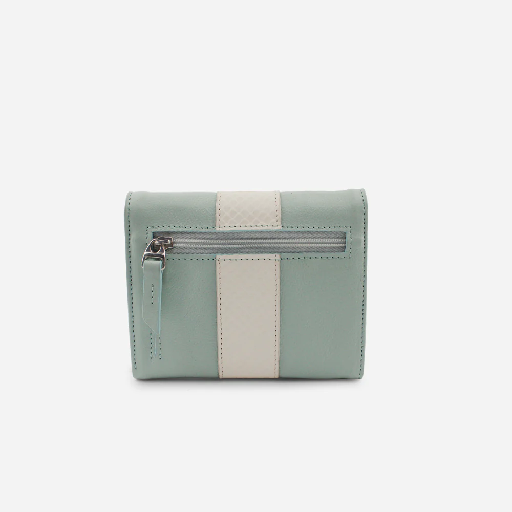 Billetera kaira de cuero para mujer - Menta - Image 3