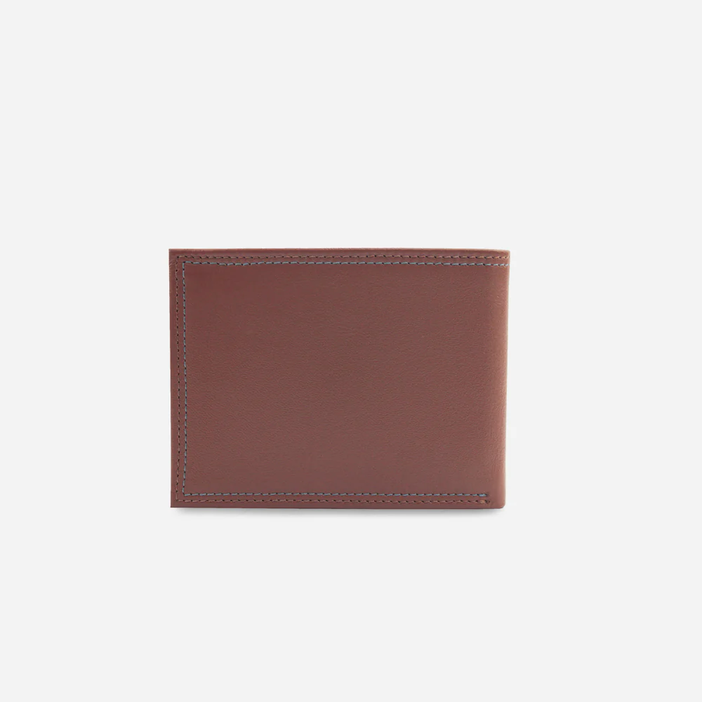 Billetera mathias de cuero para hombre - Miel - Image 3