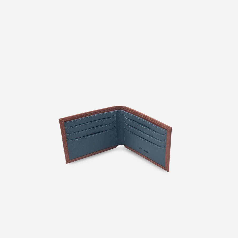 Billetera mathias de cuero para hombre - Miel - Image 4