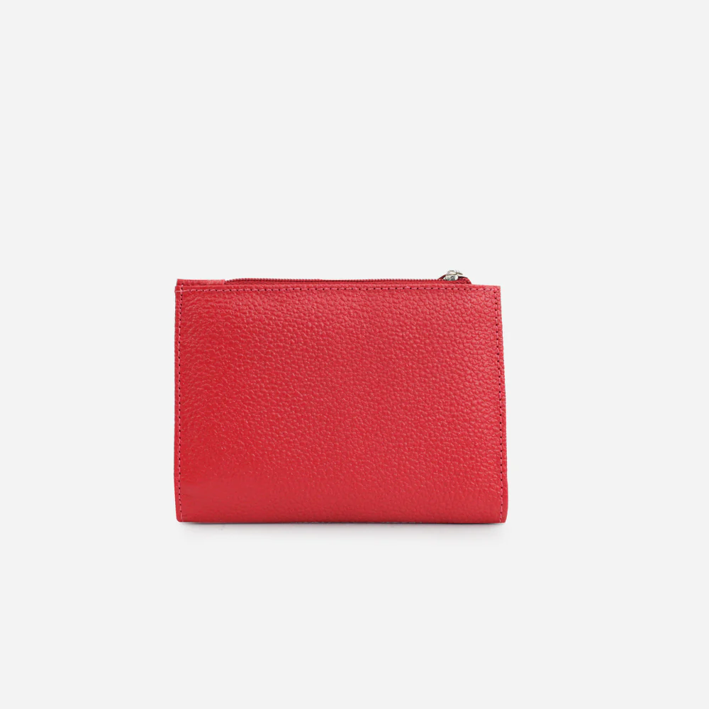 Billetera monica de cuero para mujer - Rojo - Image 3