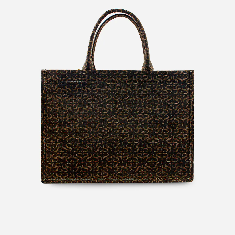 Bolso de mano rosalba  de textil para mujer - Negro - Image 4