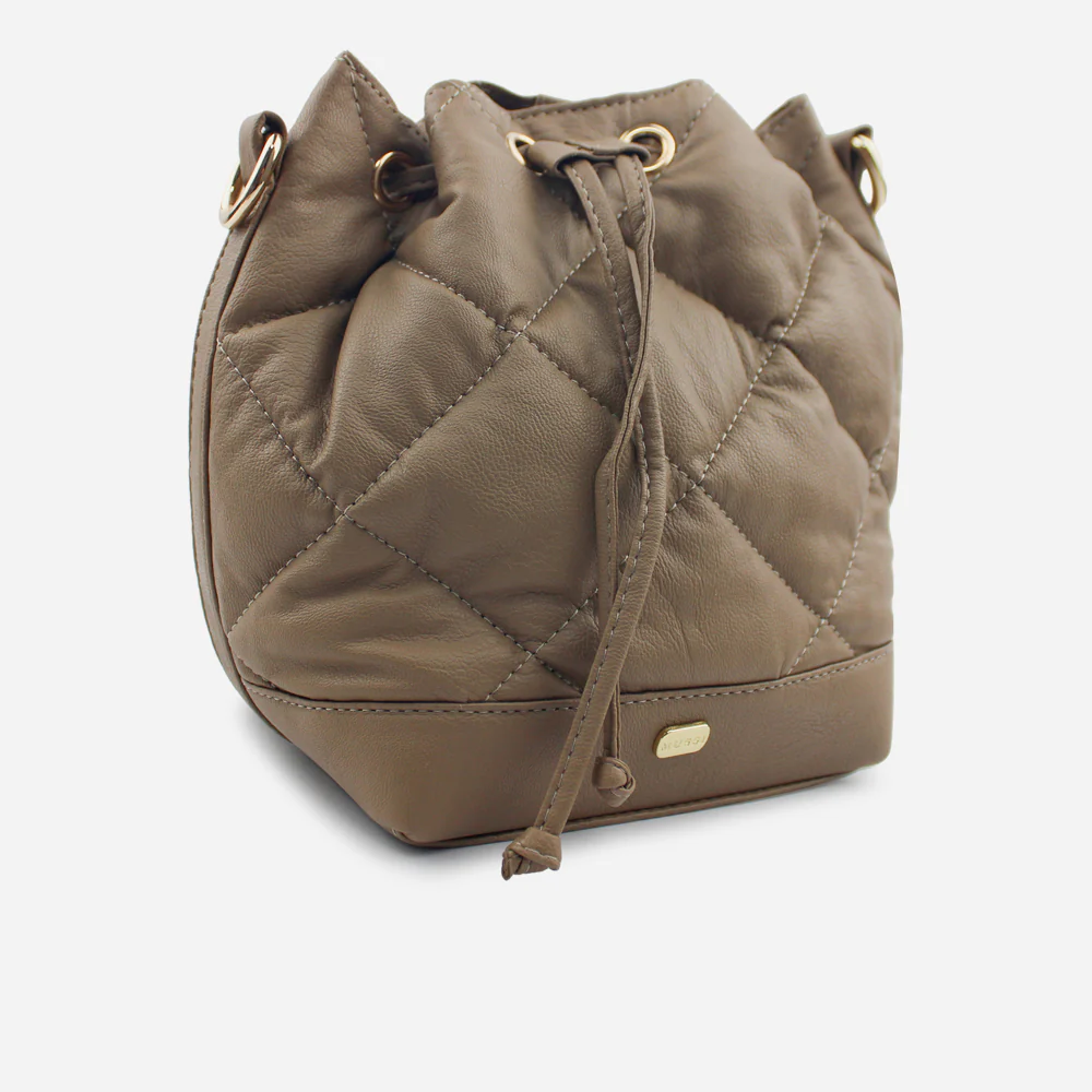 Bolso manos libres aura de sintético para mujer - Taupe - Image 2