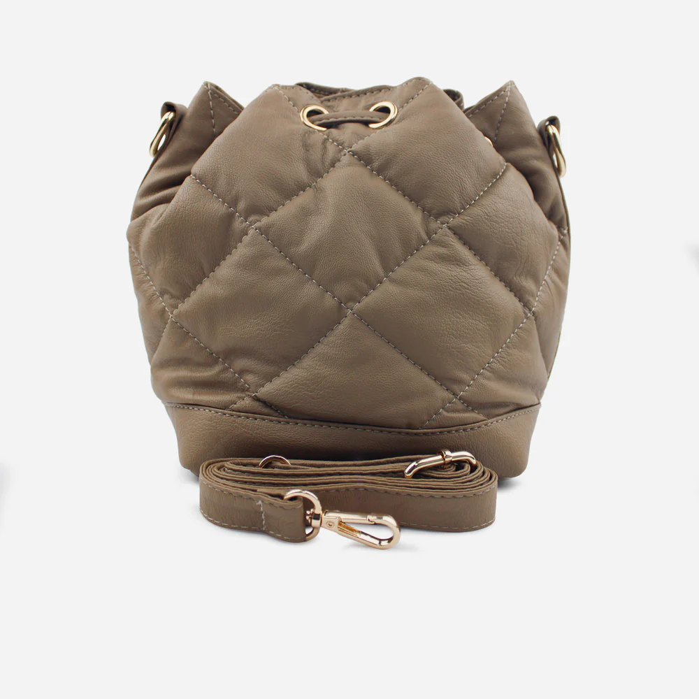 Bolso manos libres aura de sintético para mujer - Taupe - Image 3