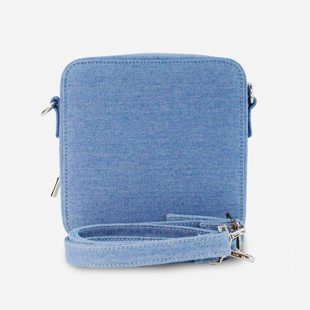 Bolso manos libres blue de textil para mujer - Azul - Image 3