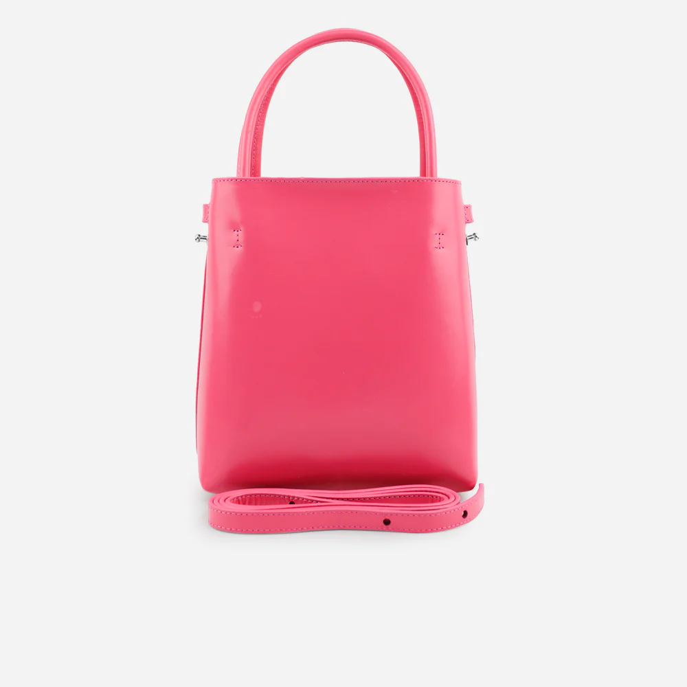 Bolso manos libres brittani de cuero para mujer - Fucsia - Image 3