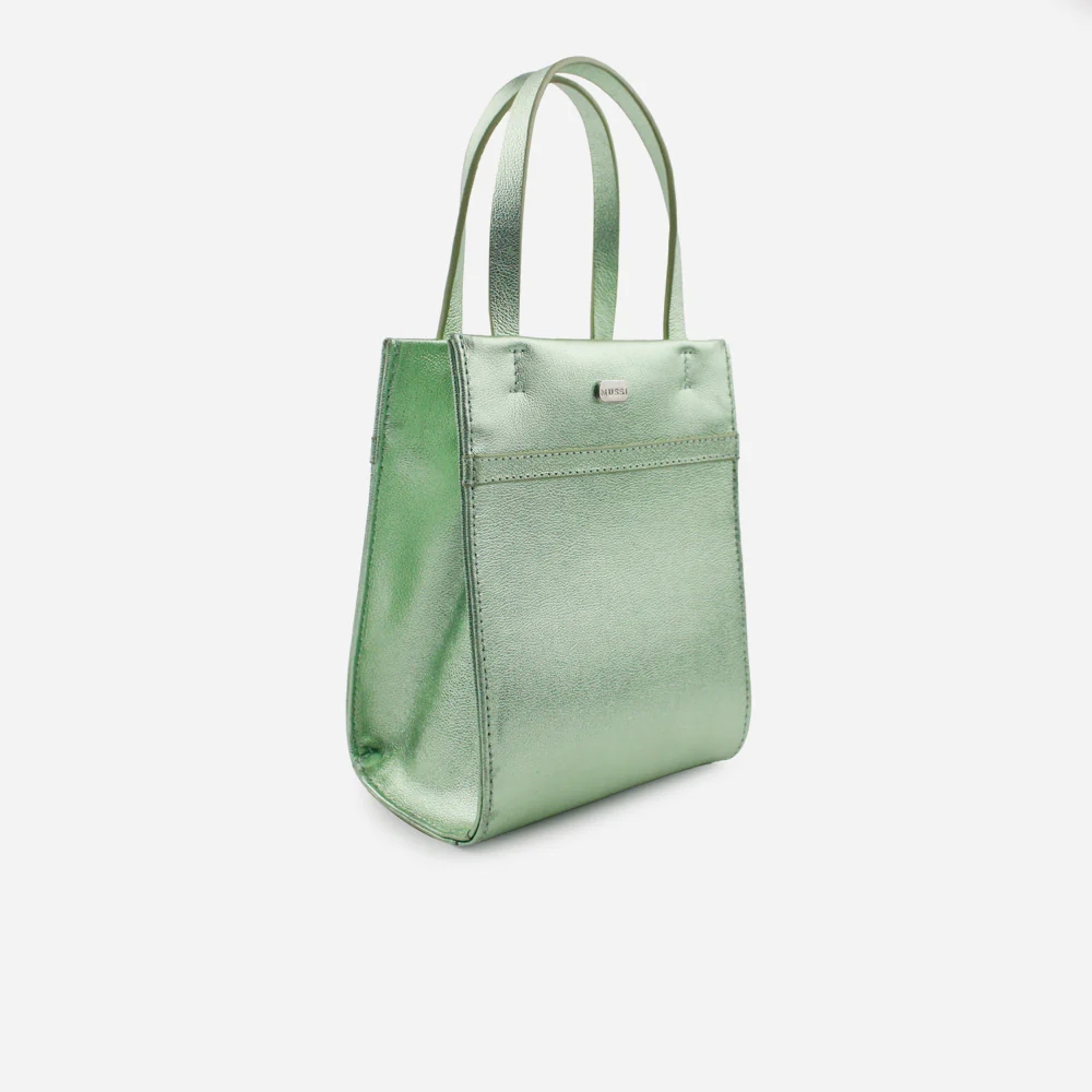 Bolso manos libres kazumi de cuero para mujer - Menta - Image 2