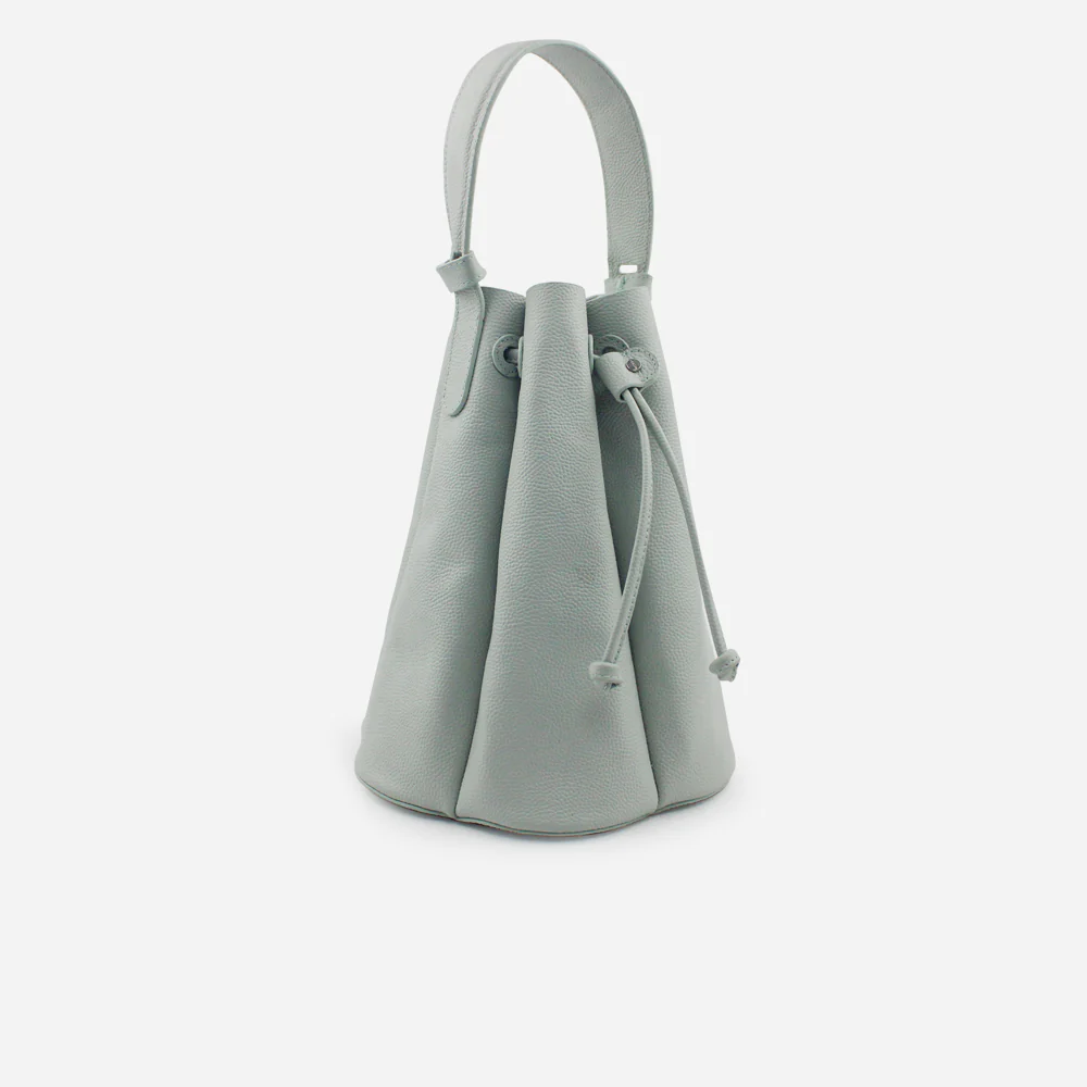 Bolso manos libres marie de cuero para mujer - Menta - Image 2