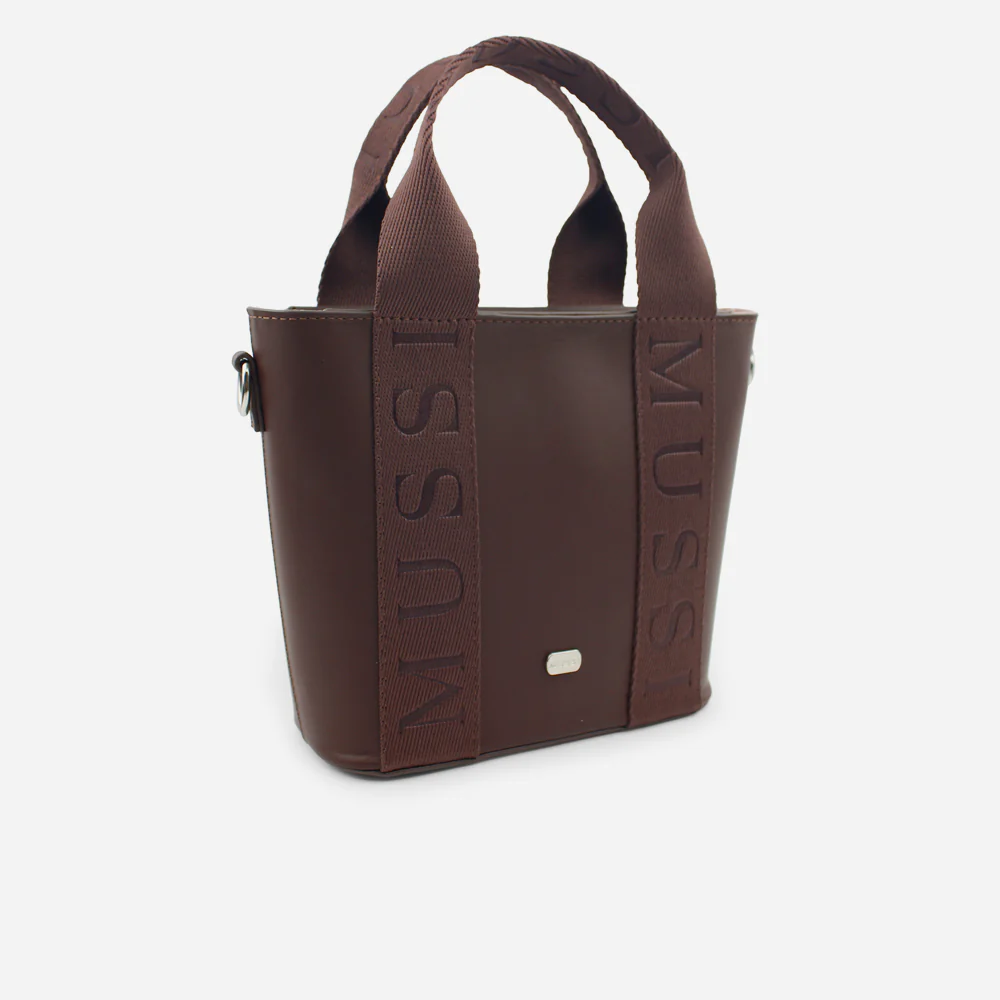 Bolso manos libres miley de cuero para mujer - Café - Image 2