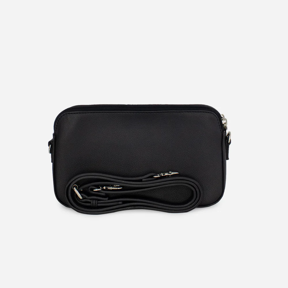 Bolso manos libres minca de sintético para mujer - Negro - Image 2