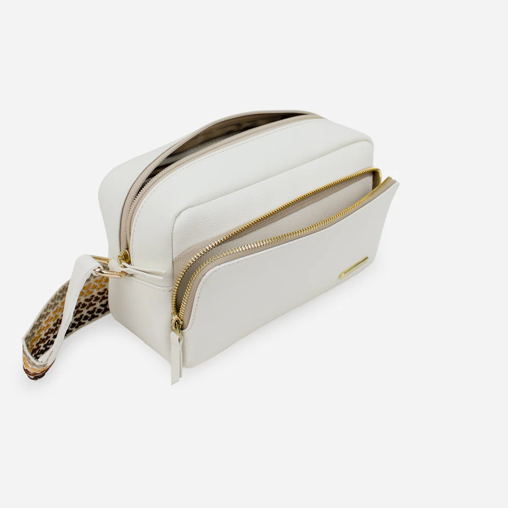 Bolso manos libres pauline de sintético para mujer - Hueso - Image 4