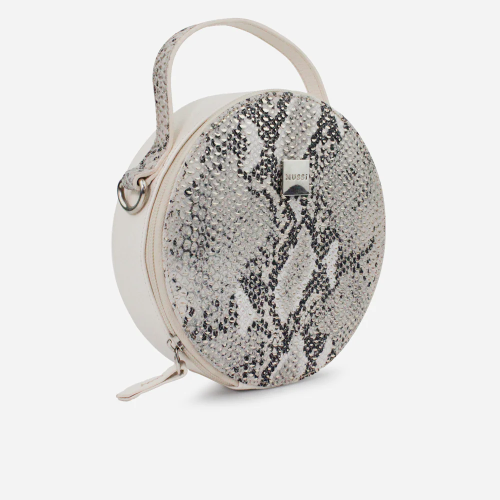 Bolso manos libres phyllis de cuero para mujer - Blanco - Image 2