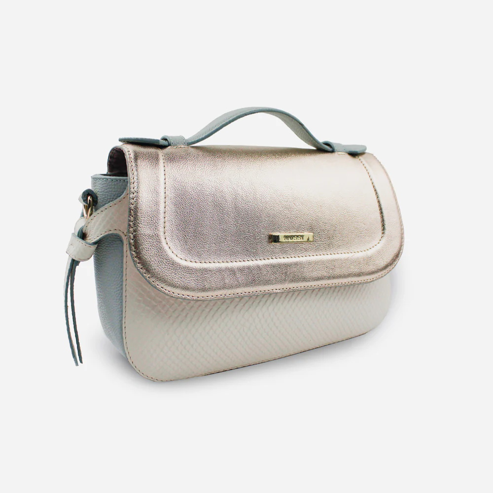 Bolso manos libres robbie de cuero para mujer - Menta - Image 2