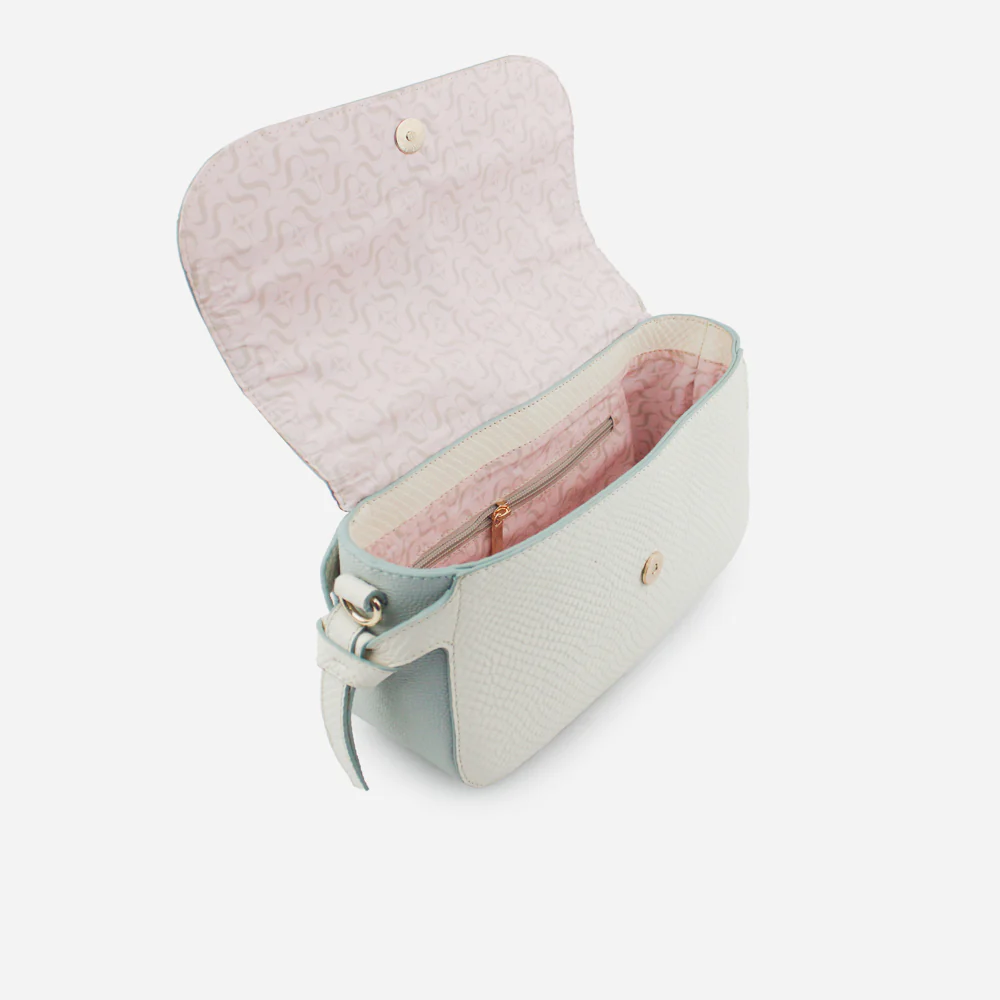 Bolso manos libres robbie de cuero para mujer - Menta - Image 4