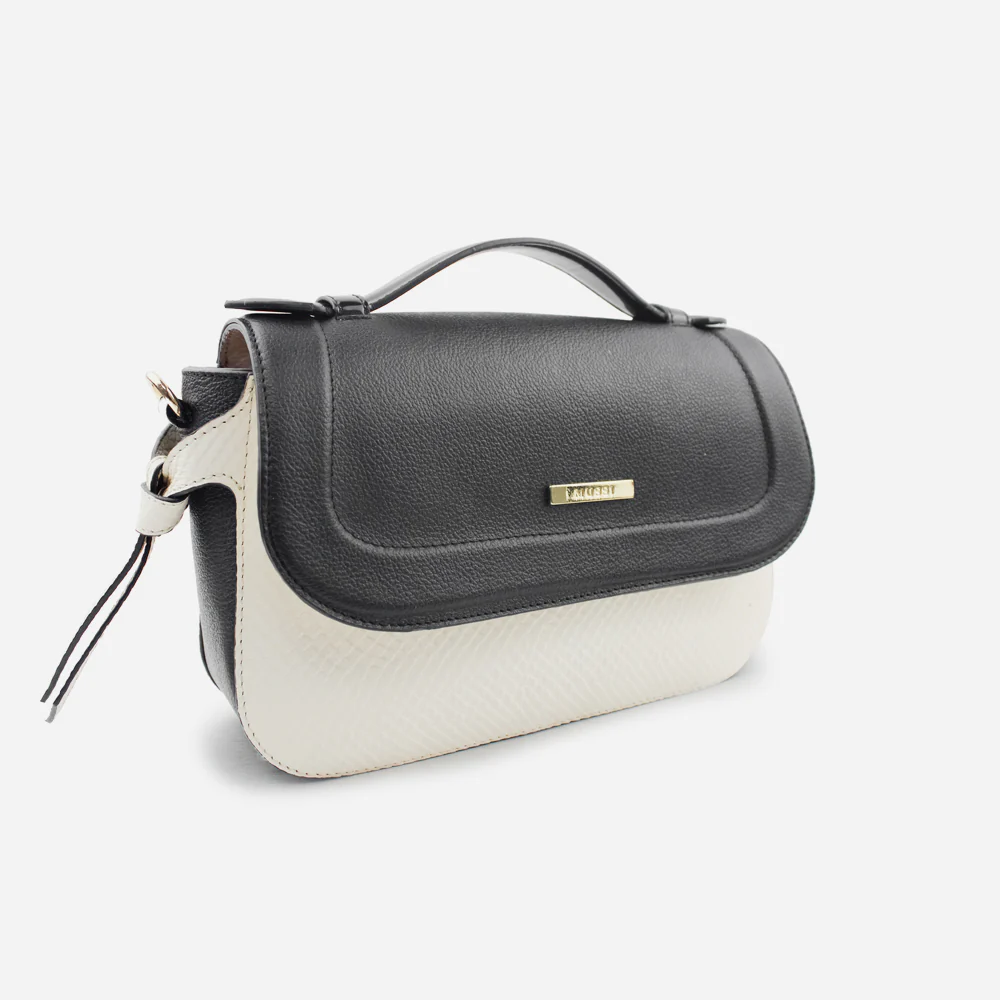 Bolso manos libres robbie de cuero para mujer - Negro - Image 2