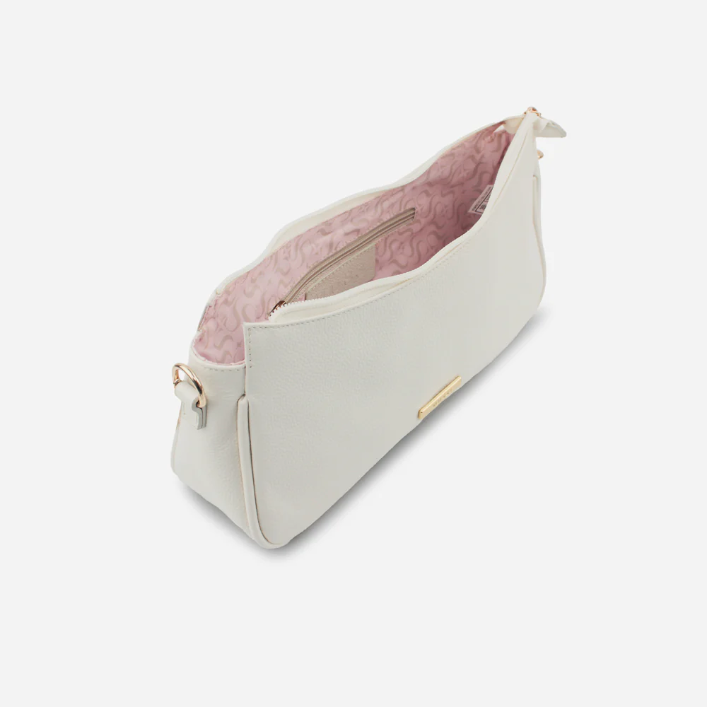 Bolso manos libres stirling de cuero para mujer - Hueso - Image 4
