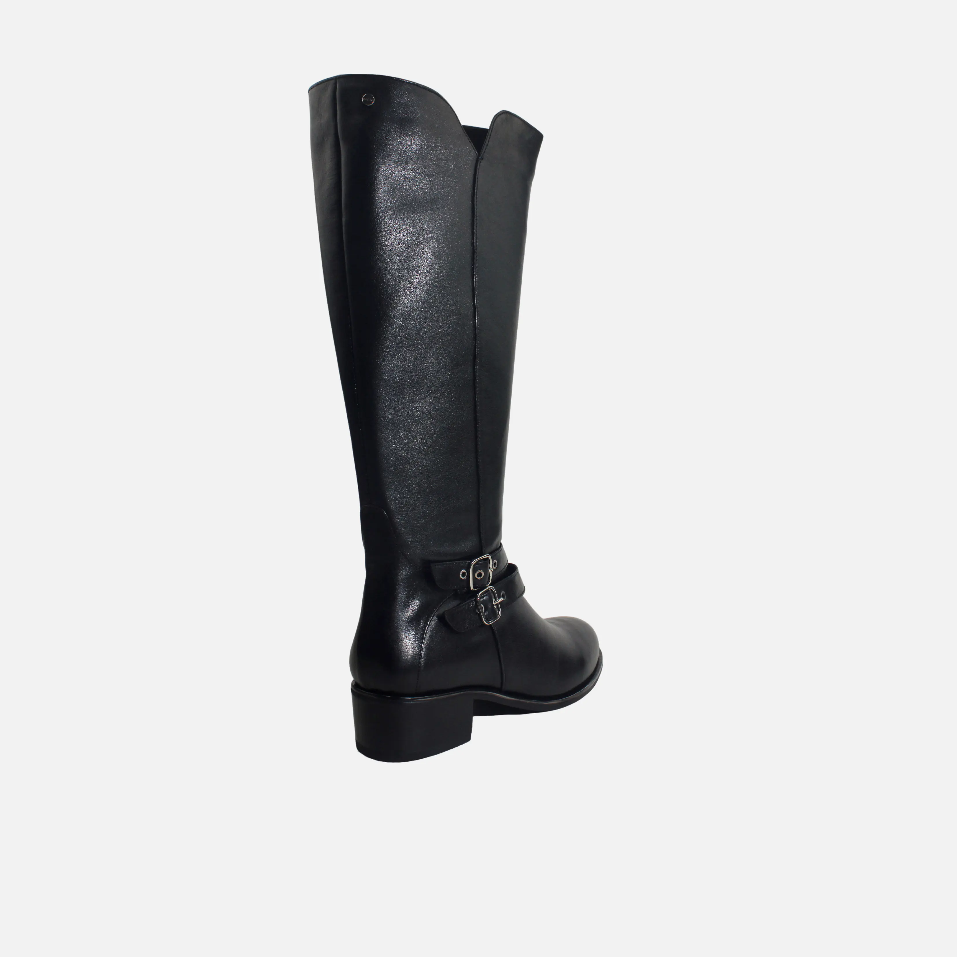 Bota tacon joanna de cuero para mujer - Negro - Image 3