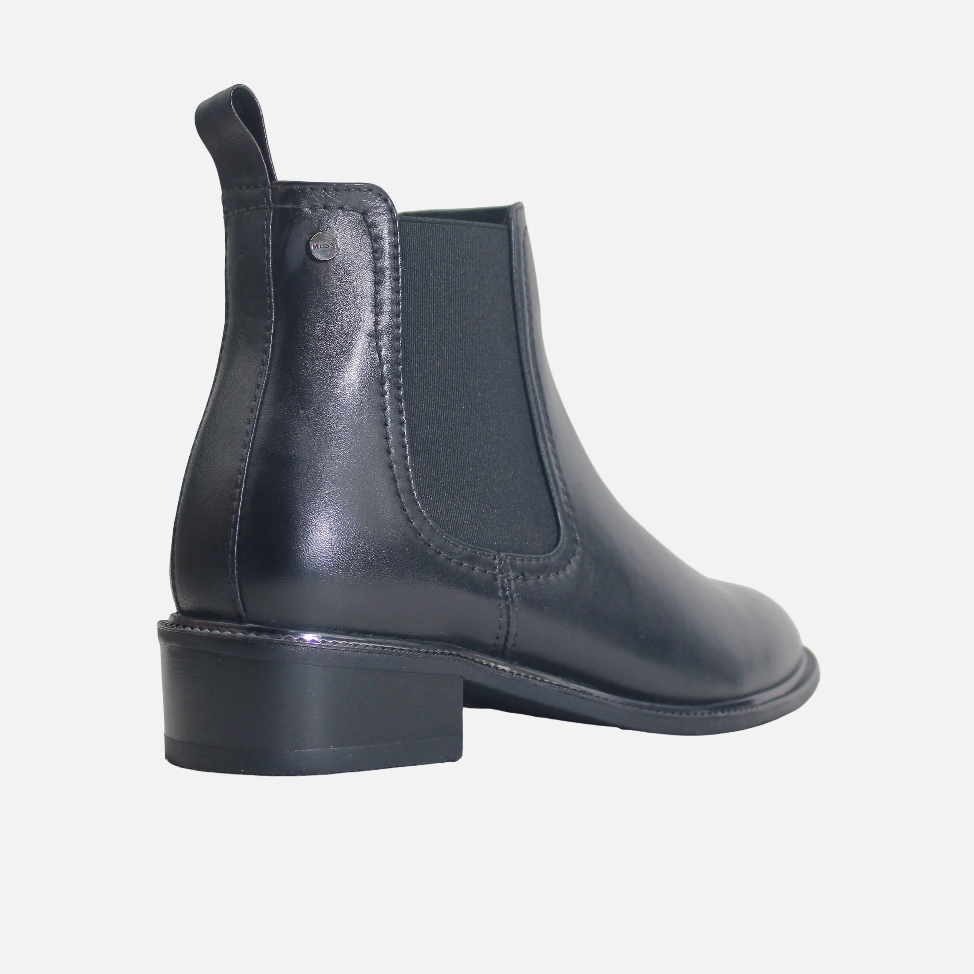 Botin tacon lumi de cuero para mujer - Negro - Image 3