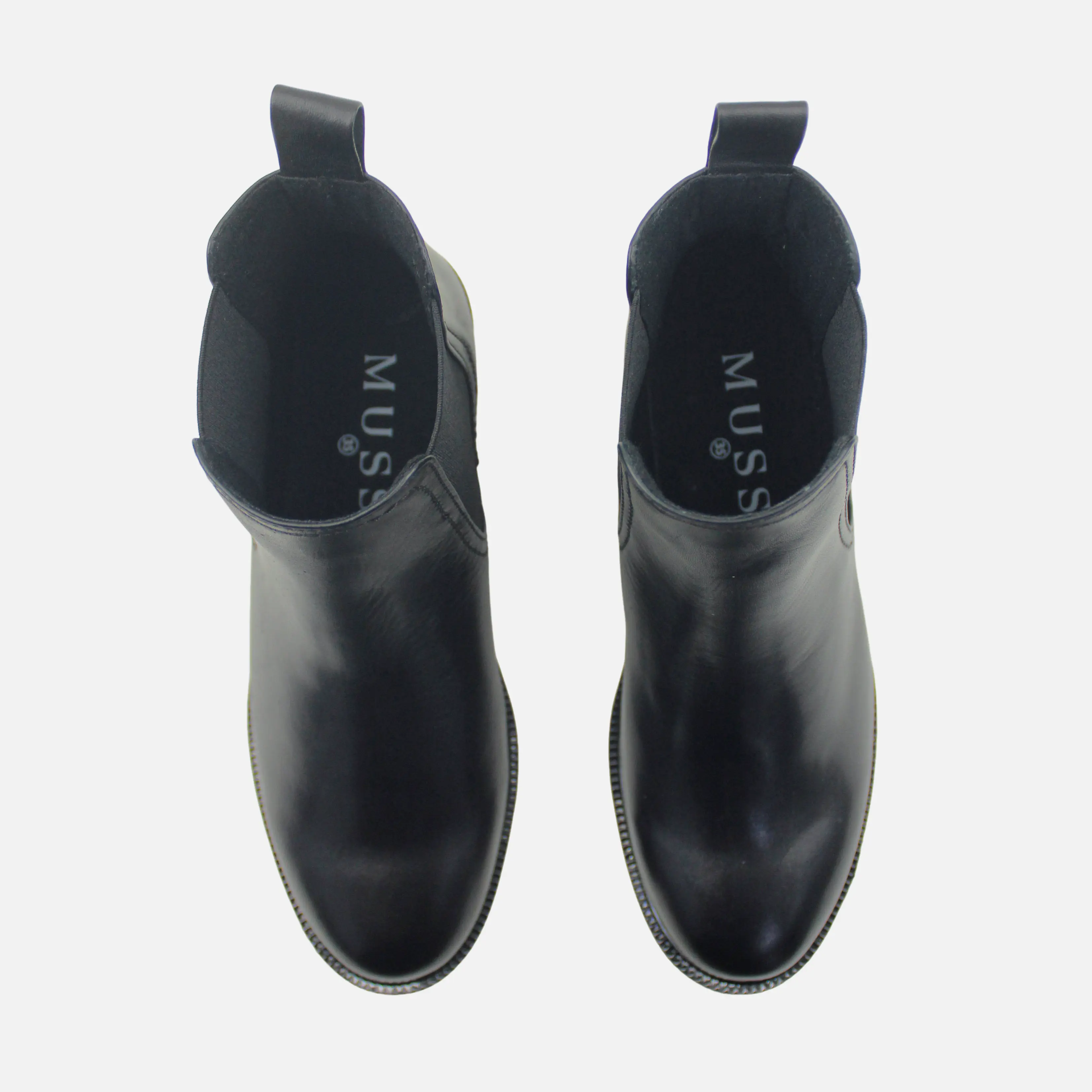 Botin tacon lumi de cuero para mujer - Negro - Image 4