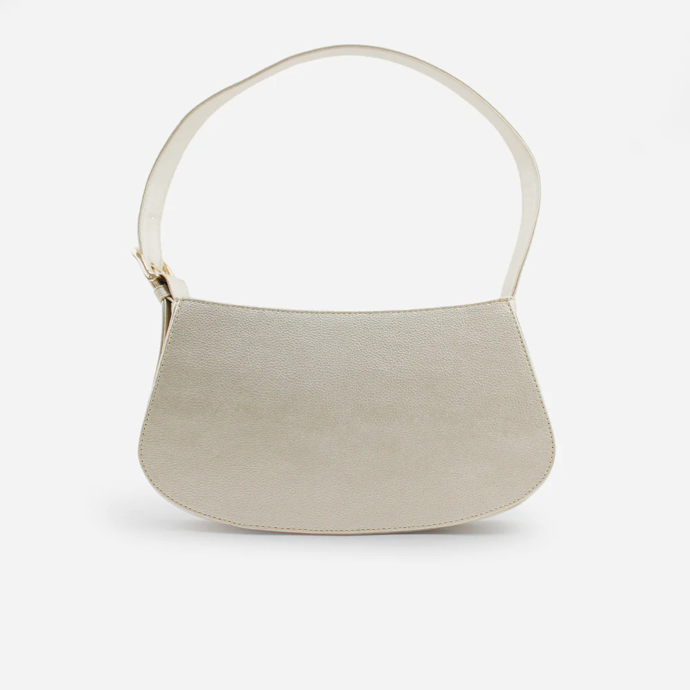 Cartera bella de sintético para mujer - Champaña - Image 3
