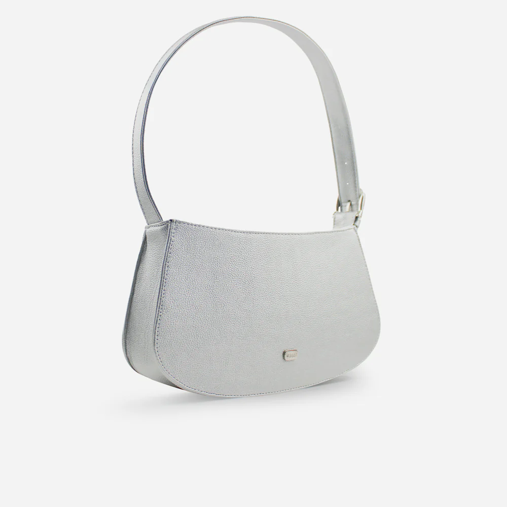 Cartera bella de sintético para mujer - Plata - Image 2