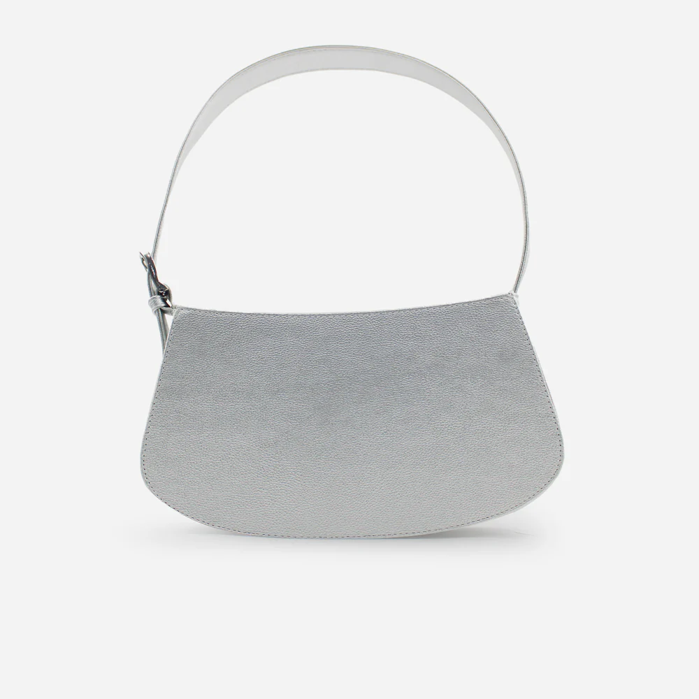 Cartera bella de sintético para mujer - Plata - Image 3