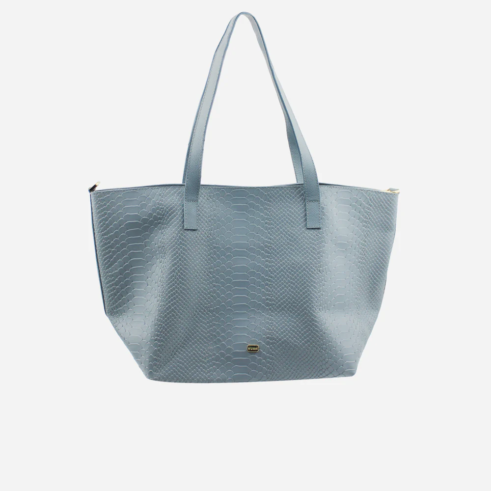 Cartera eleonor de cuero para mujer - Gris