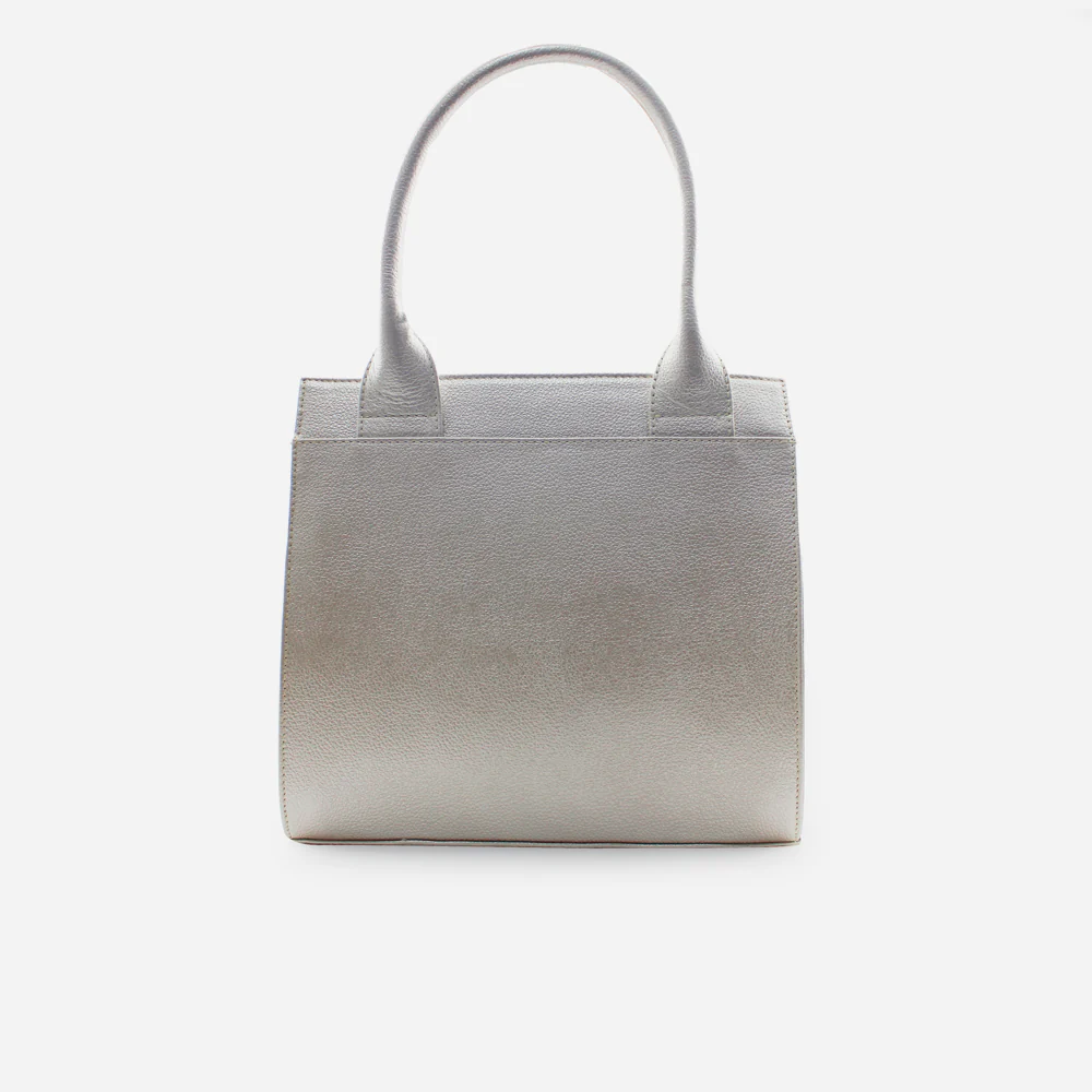 Cartera jada de cuero para mujer - Champaña - Image 3