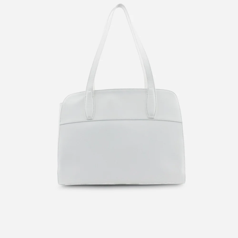 Cartera odona de cuero para mujer - Blanco - Image 3
