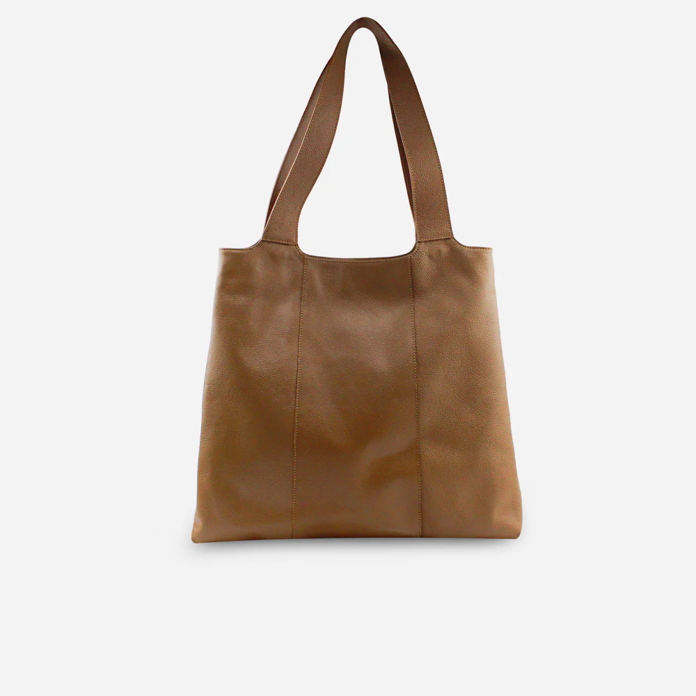 Cartera orlena de cuero para mujer - Almendra - Image 3