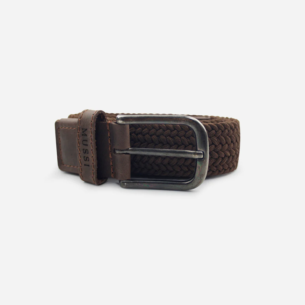 Correa edward de textil para hombre - Café