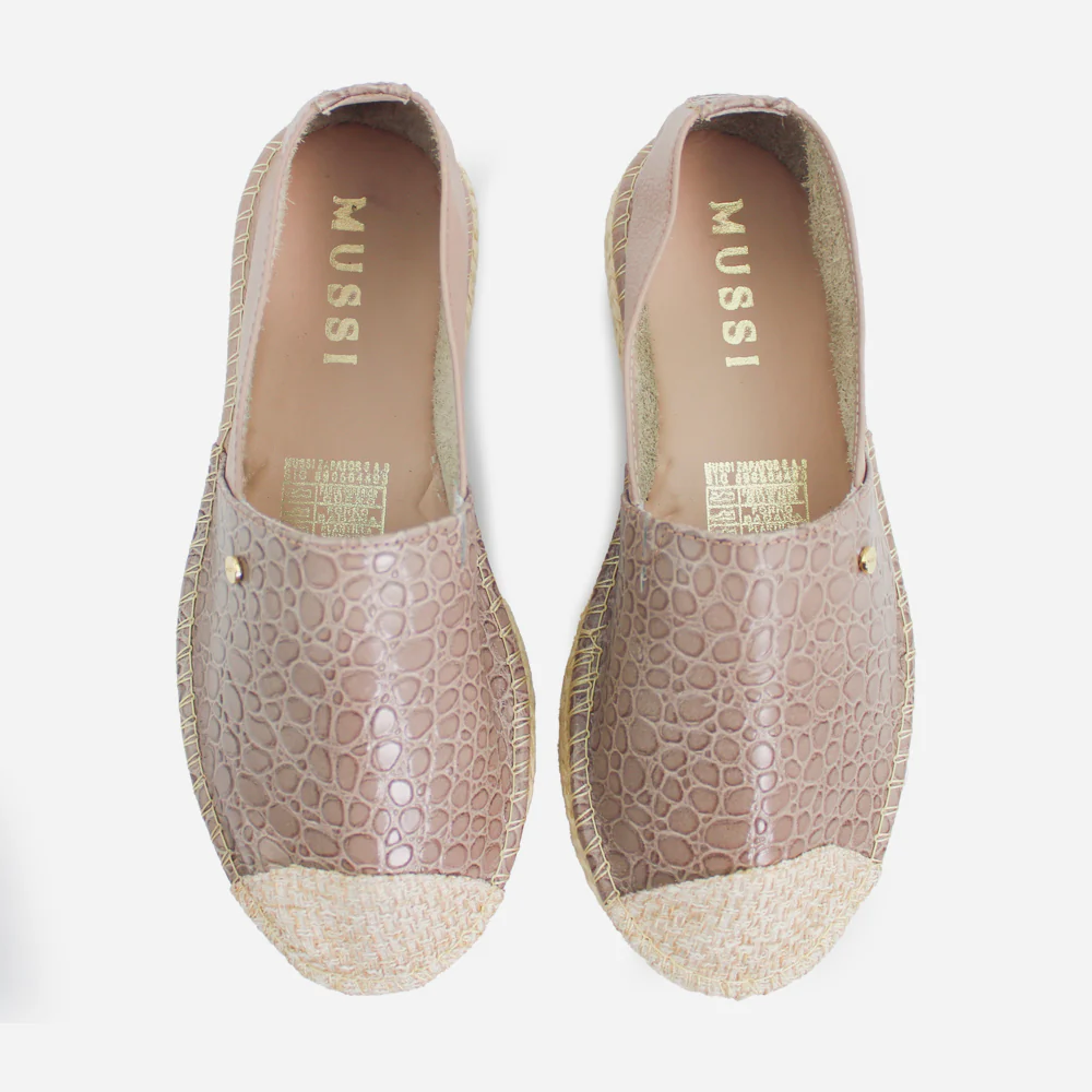 Espadrilla isla de cuero para mujer - Taupe - Image 4