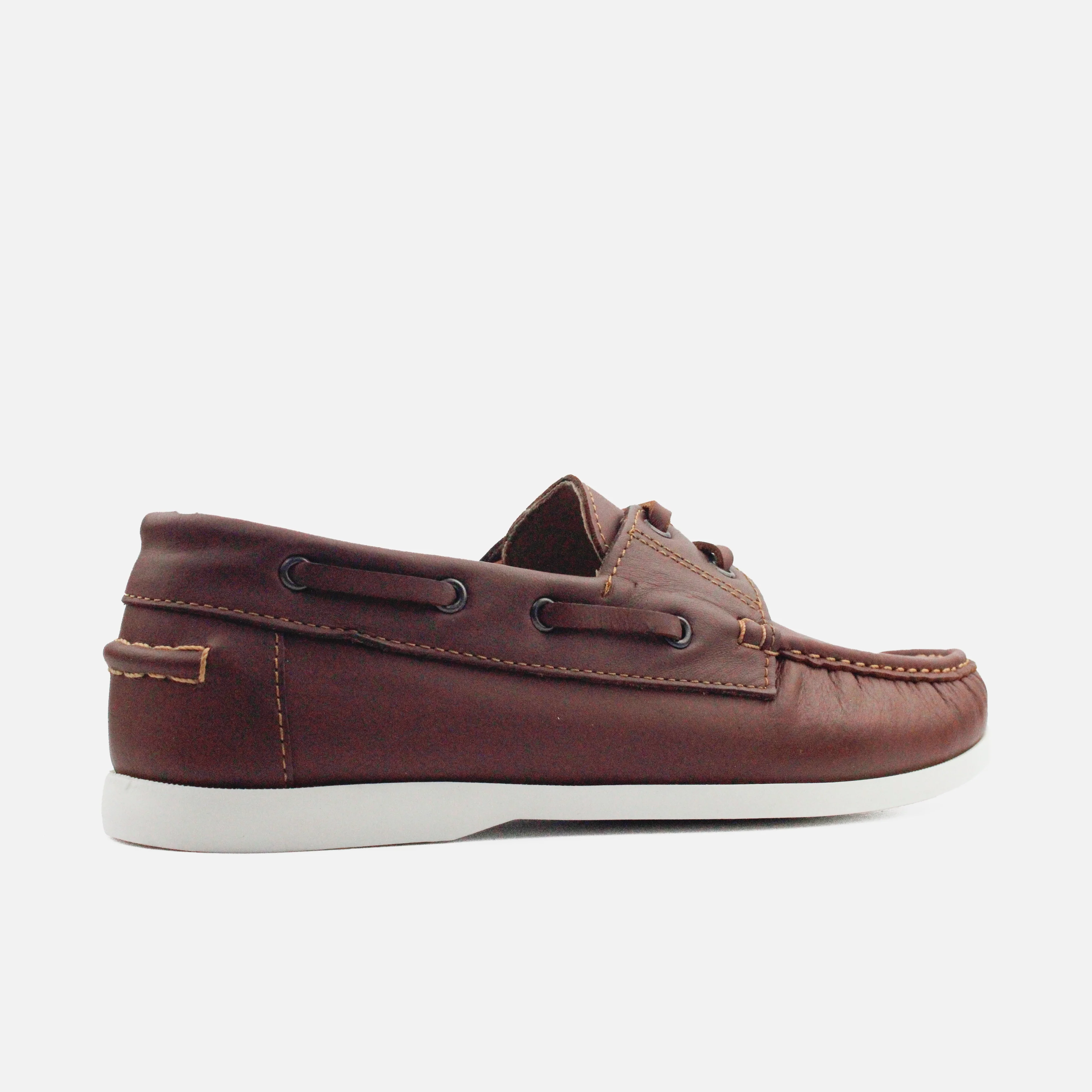 Mocasin plano mephisto de cuero para hombre - Brandy - Image 3