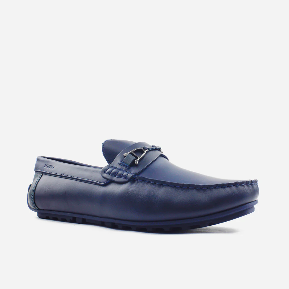 Mocasin plano sanji de sintético para hombre - Azul - Image 2