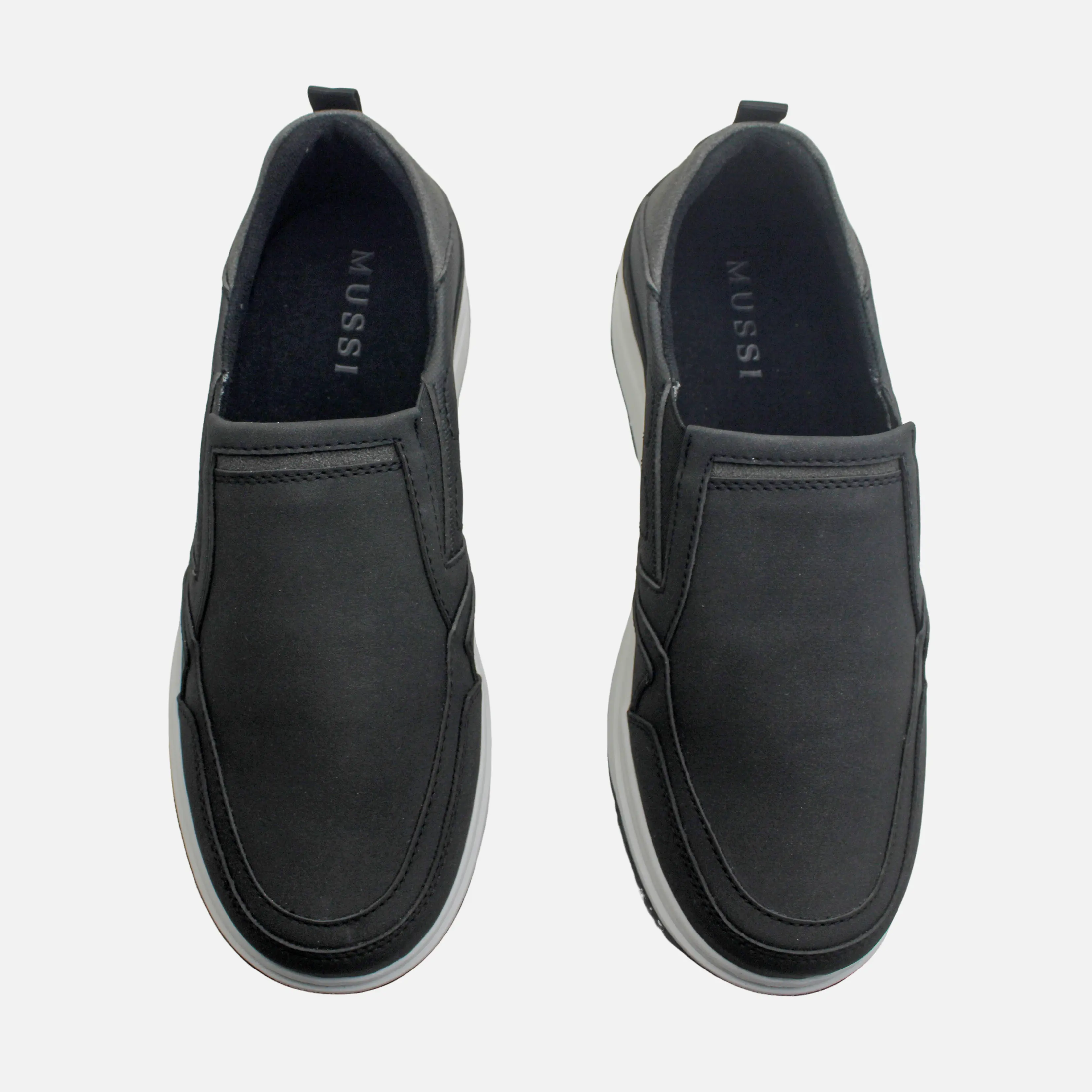 Mocasin plataforma darel de sintético para hombre - Negro - Image 4