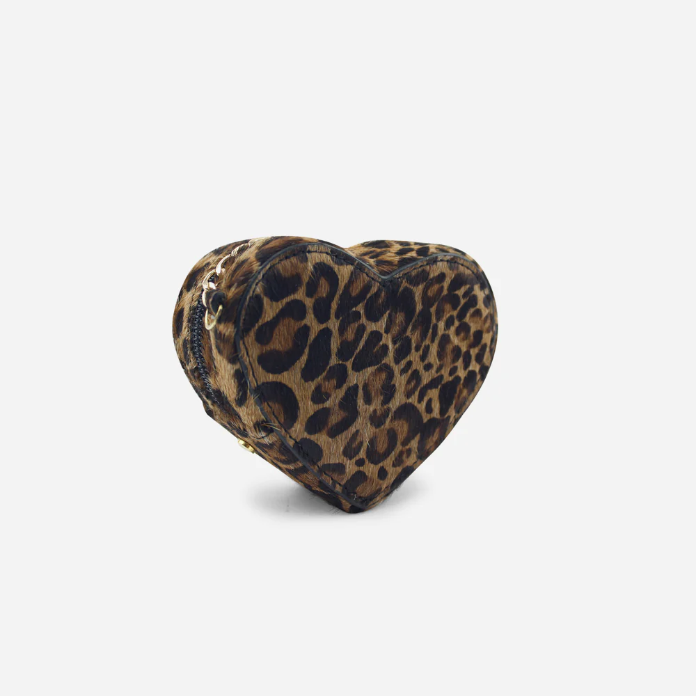 Monedero corazón de cuero para mujer - Culebracafe - Image 2