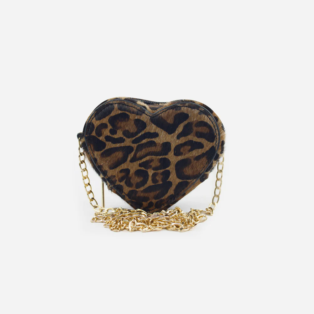 Monedero corazón de cuero para mujer - Culebracafe - Image 3
