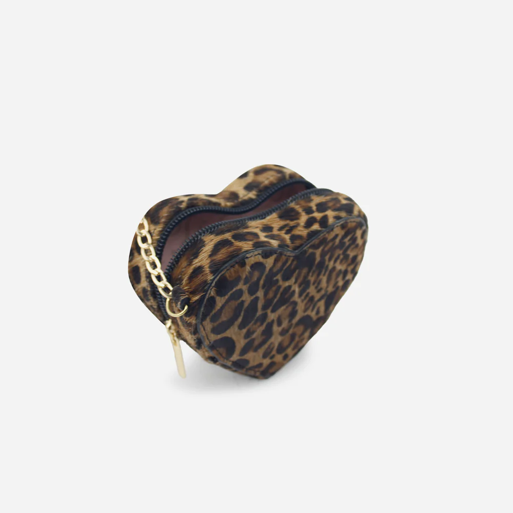Monedero corazón de cuero para mujer - Culebracafe - Image 4