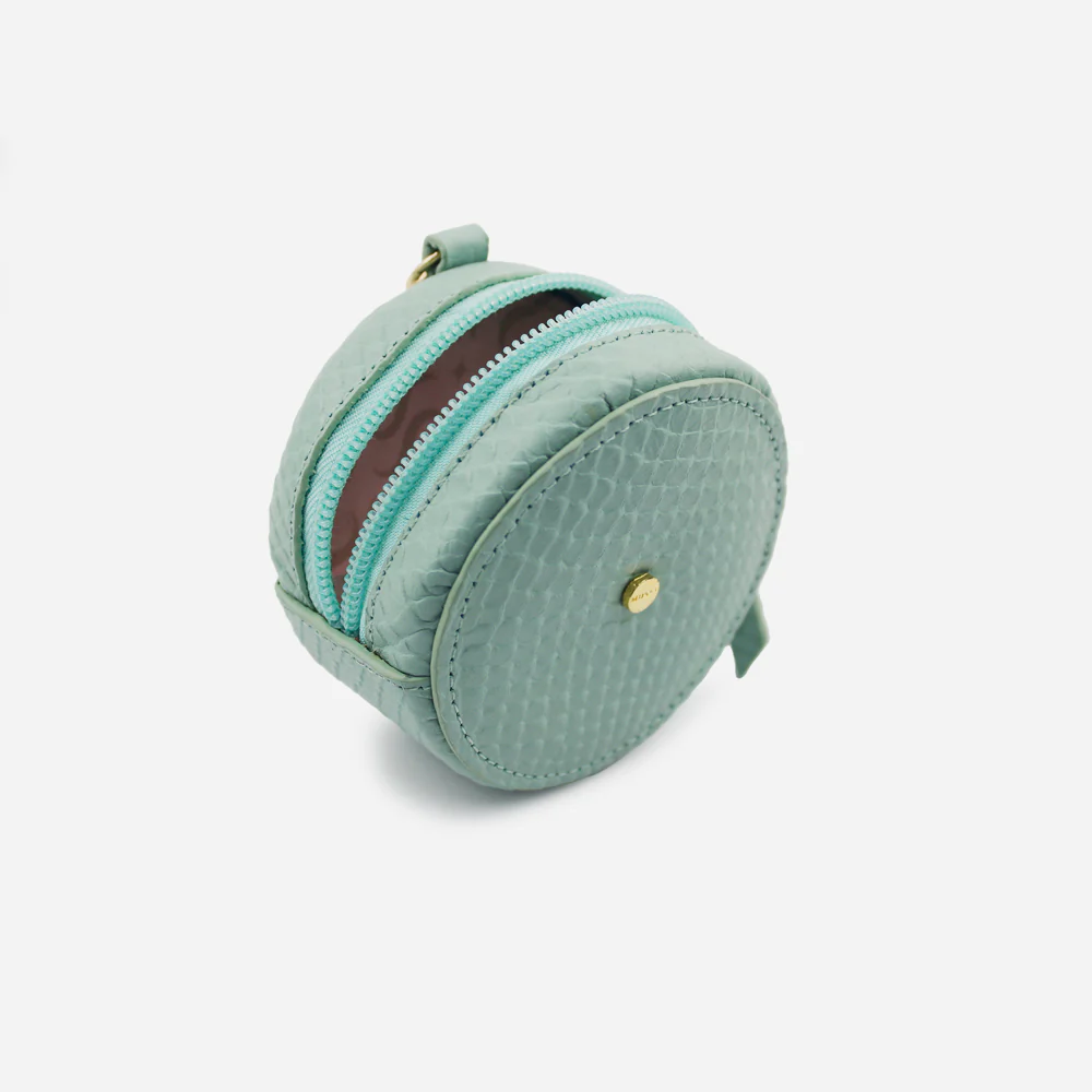 Monedero selene de cuero para mujer - Menta - Image 4