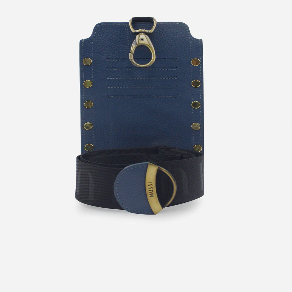 Portacelular colette de cuero para mujer - Azul - Image 3