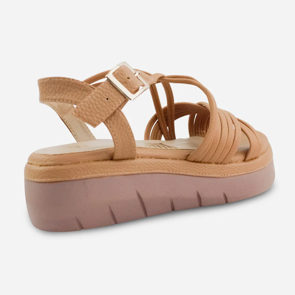Sandalia chunky lov de sintético para mujer - Almendra - Image 3