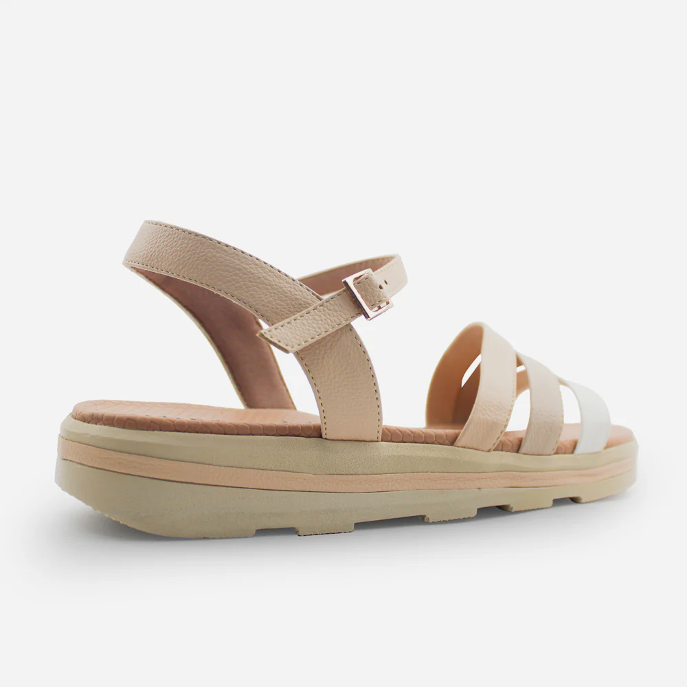 Sandalia flatform eva de sintético para mujer - Nude - Image 3