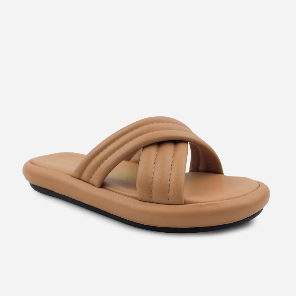 Sandalia flatform hazel de sintético para mujer - Almendra - Image 2